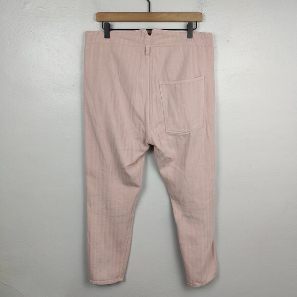 Prospective Flow Pants Mens‎ 32 Light Pink Chinos Relaxed Fit Japanese Designer - Picture 6 of 12